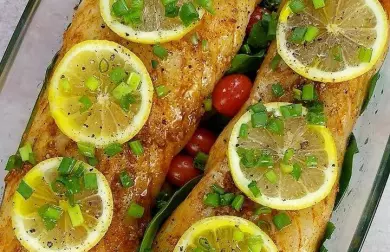 Pečená treska se zeleninou a citrónem - LC