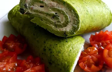 Špenátovo-lososová roláda - LC