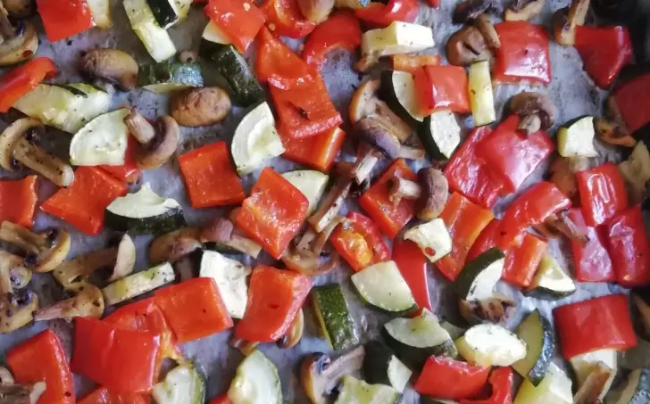 Grilovaná zelenina se žampiony