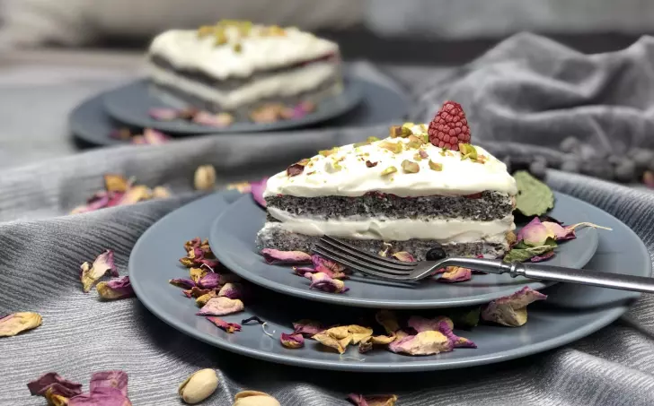 MAKOVÝ Dortík s Mascarpone tvarohovým krémem!!