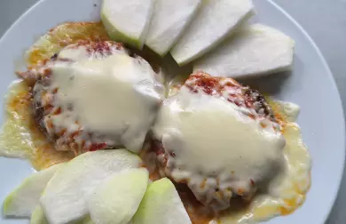 Zapečený LC chléb se šunkou a sýrem