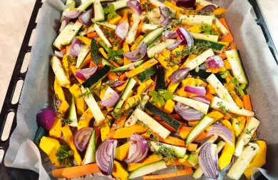 Sýr panýr a pečená zelenina - LC