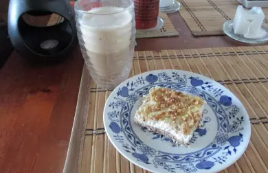 Ořechový koláč s krémem - LC