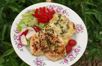 Kuřecí prsa se zapečeným květákem - LC