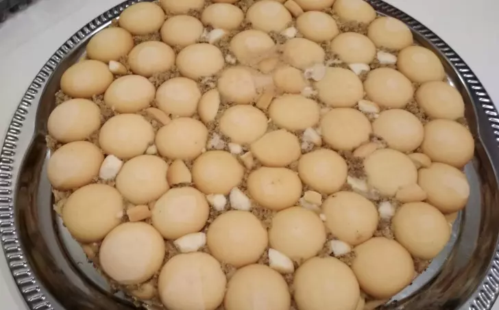 Piškotový dort Malakov bez pečení