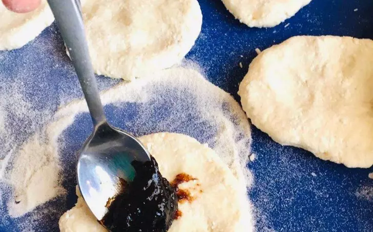 Tvarohovo - lekvárové gule