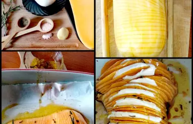 Pečená máslová dýně na rozmarýnu s mozzarellou - LC