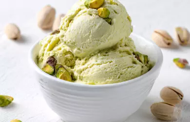 Pistáciová zmrzlina bez cukru