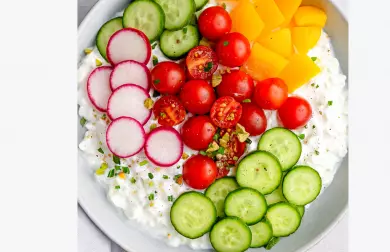 Cottage sýr se zeleninou