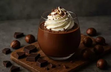 Čokoládovo-kaštanová pěna