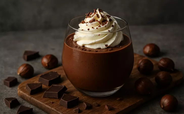 Čokoládovo-kaštanová pěna