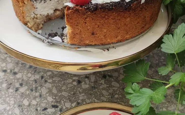 Makovo-tvarohový dort