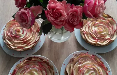 Ovesná tvarohová růže