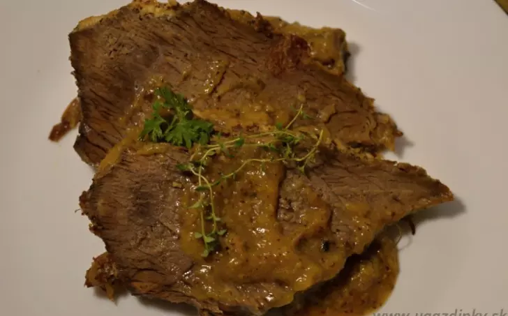 Pečené hovädzie mäso na tymiane