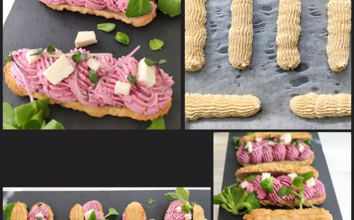 Éclair - banánky s tvarohovořepnou pomazánkou