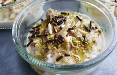 Dezert z ovesných vloček s ořechy