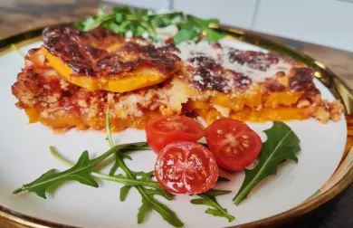 Zapečená dýně ("ala lasagne bolognese")